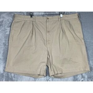 Polo Ralph Lauren Tyler Short Mens 48 Khaki Tan Pleated Cotton Chino Shorts